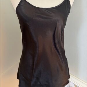 Apt. 9 Black Satin Camisole Top